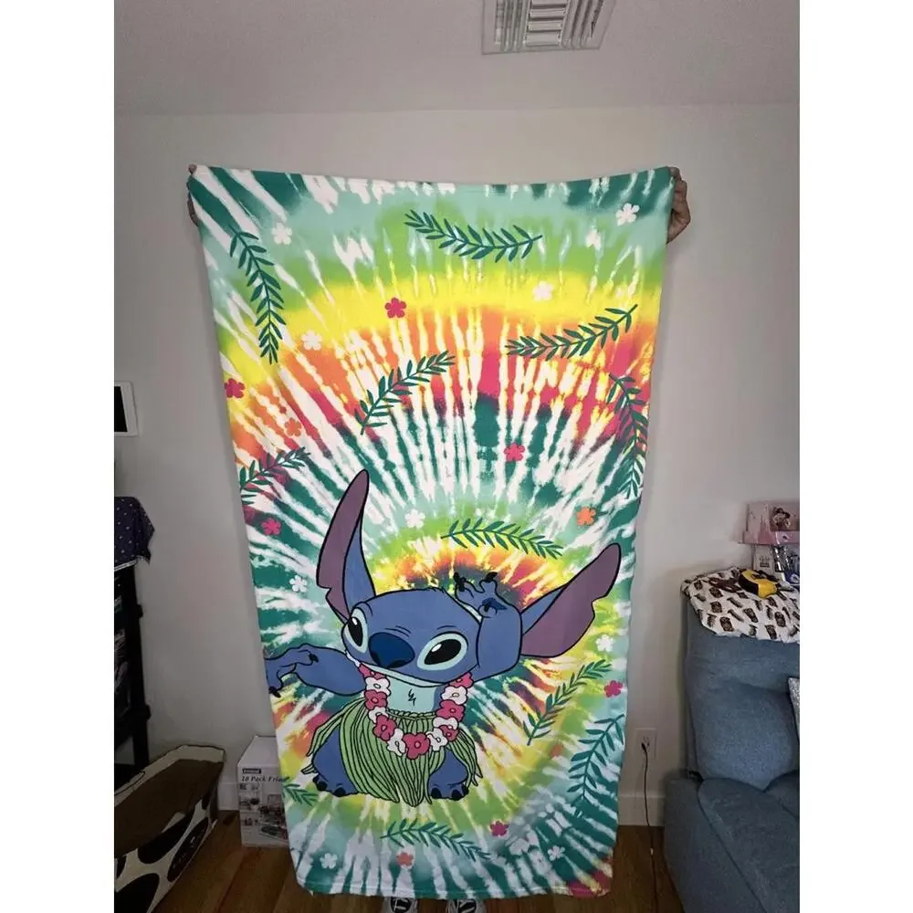 Disney's Stitch Tie-Dye Beach Towel
